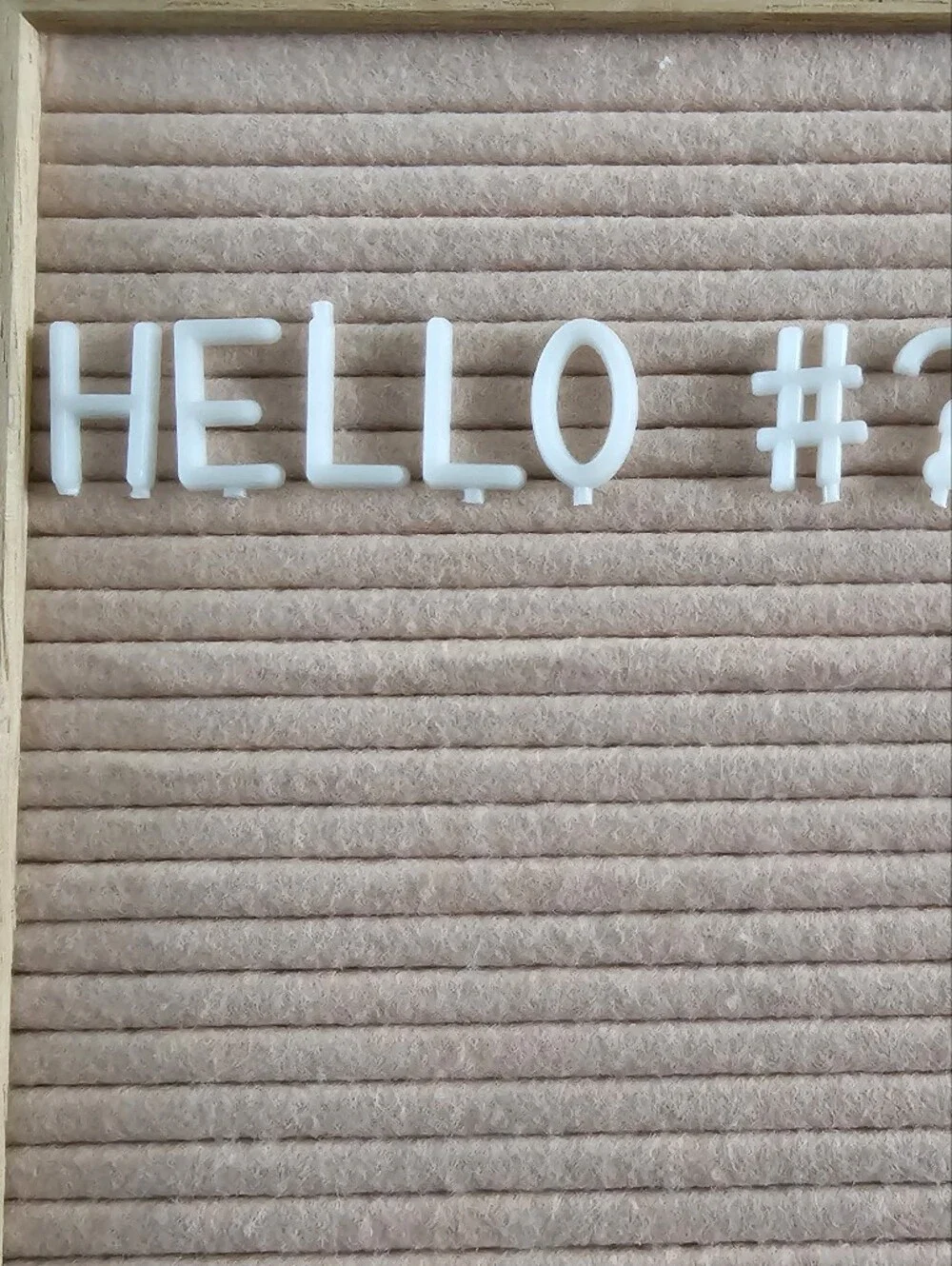 Pink Felt Letter Board 10x10 Message Board Letters Farmhouse Nursery Decor Sign
